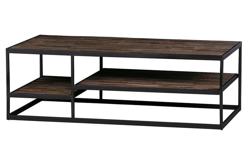 Sofabord Donetta 120 cm - Teak/Svart Jern - Sofabord & salongbord