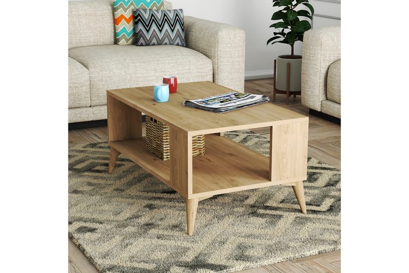 Sofabord Elmvale 90x54x90 cm - Eik - Møbler - Bord - Sofabord & salongbord