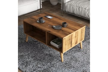 Sofabord Elrasmo sofabord 90x54x90 cm Brun - Møbler - Bord - Sofabord & salongbord