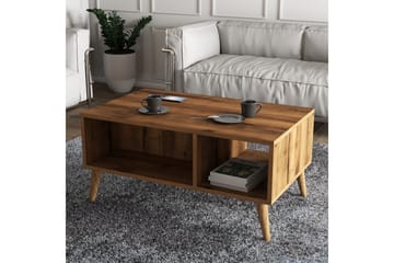 Sofabord Elrasmo sofabord 90x54x90 cm Brun - Møbler - Bord - Sofabord & salongbord