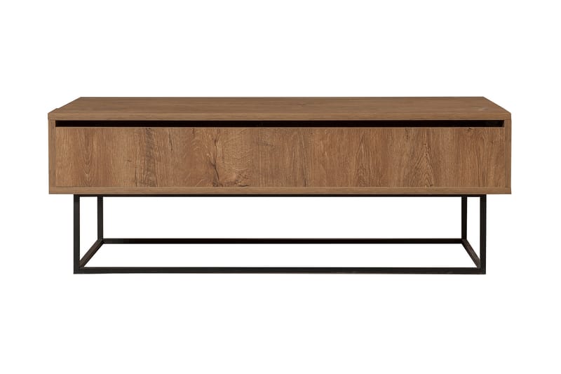 Sofabord Estepa 120 cm med Oppbevaring Rum - Mørkebrun/Svart - Sofabord & salongbord