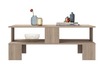 Sofabord Evansa 120 cm - Natur/Mørkebrun - Møbler - Bord - Sofabord & salongbord