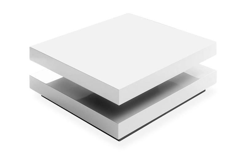 Sofabord Forgan 75 cm med Oppbevaring Hylle Vridbart - Sofabord & salongbord