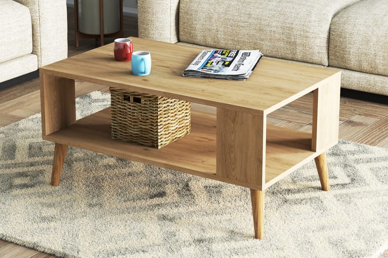 Sofabord Frogesta 90x54x90 cm - Eik - Møbler - Bord - Sofabord & salongbord