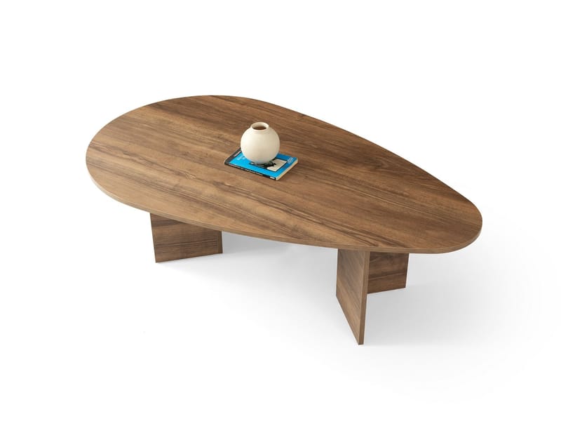 Sofabord Hanah Home Flap (139,5 x 42 x 79,5 cm) Valnøtt - Møbler - Bord - Sofabord & salongbord - Sofabord med oppbevaring