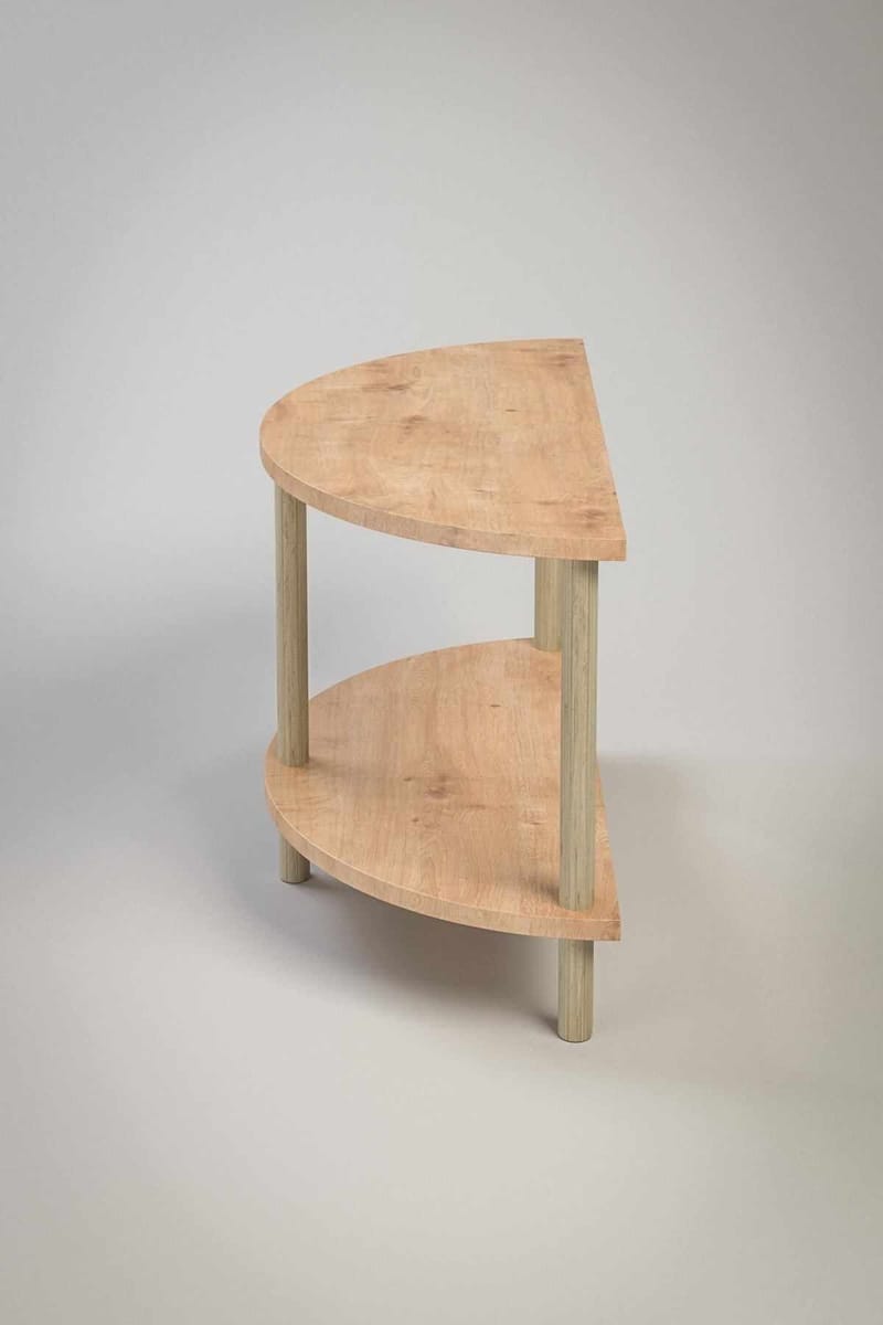 Sofabord Hanah Home Peka Cube (60 x 42 x 30 cm) Sapphire Oak - Sapphire Oak - Møbler - Bord - Sofabord & salongbord