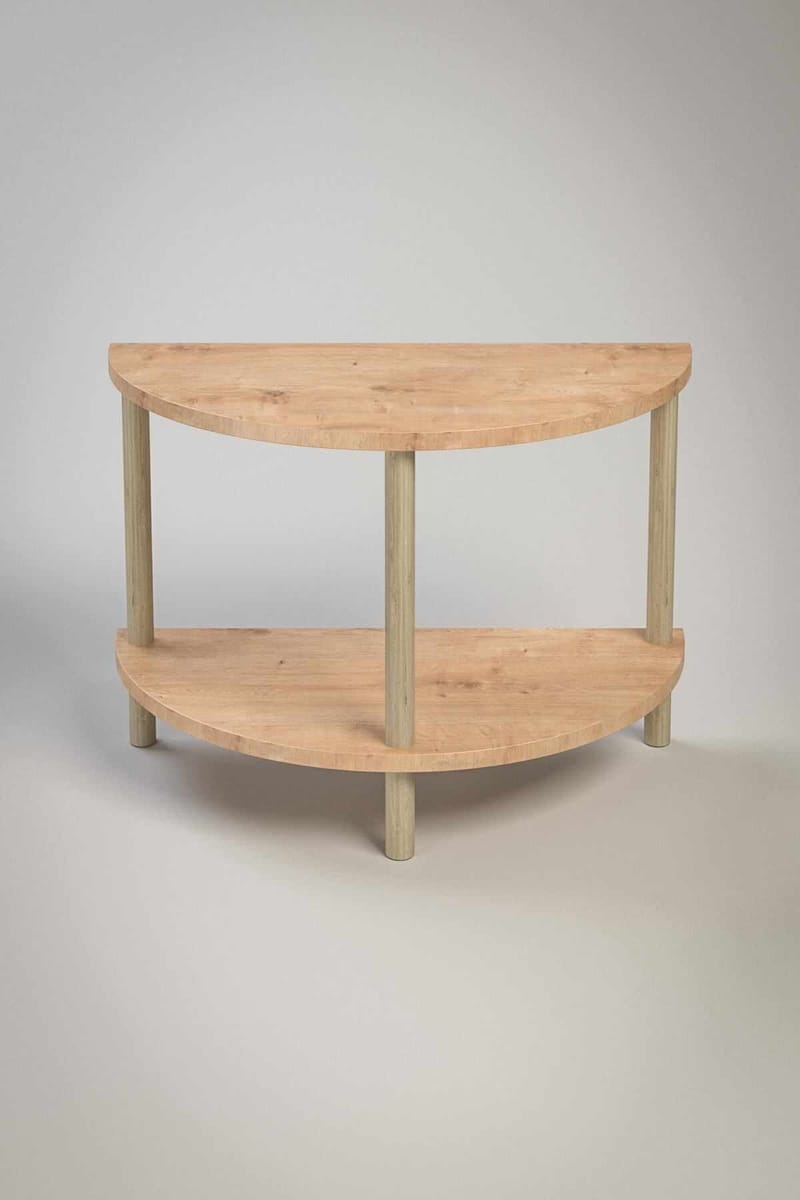 Sofabord Hanah Home Peka Cube (60 x 42 x 30 cm) Sapphire Oak - Sapphire Oak - Møbler - Bord - Sofabord & salongbord