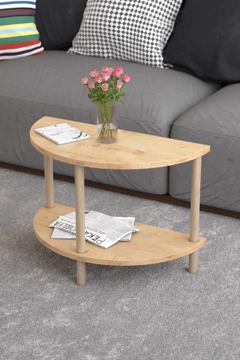 Sofabord Hanah Home Peka Cube (60 x 42 x 30 cm) Sapphire Oak - Sapphire Oak - Møbler - Bord - Sofabord & salongbord
