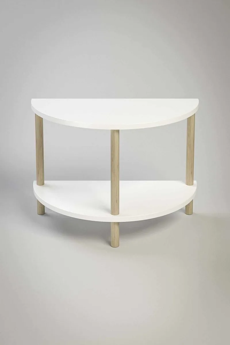 Sofabord Hanah Home Peka Cube (60 x 42 x 30 cm) Hvit, Hvit