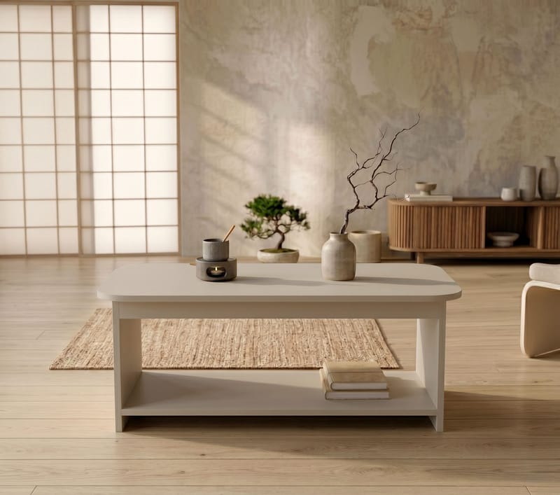 Sofabord Homitis Chibo (100 x 41,8 x 50 cm) Kashmir - Møbler - Bord - Sofabord & salongbord - Sofabord med oppbevaring