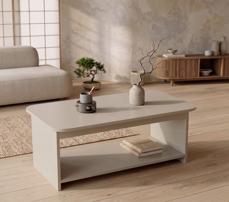 Sofabord Homitis Chibo (100 x 41,8 x 50 cm) Kashmir - Møbler - Bord - Sofabord & salongbord - Sofabord med oppbevaring