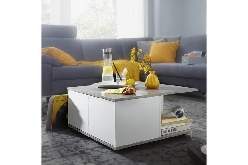 Sofabord Kanakares 70 cm - Hvit - Sofabord & salongbord