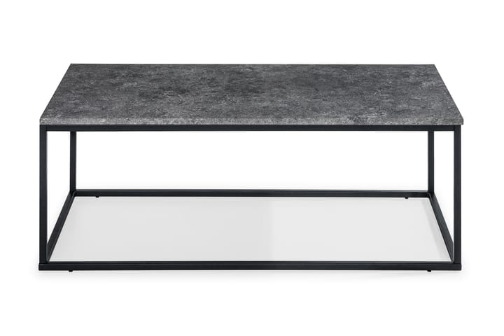 Sofabord Ladonia 120 cm - Betonggrå/Svart - Sofabord & salongbord