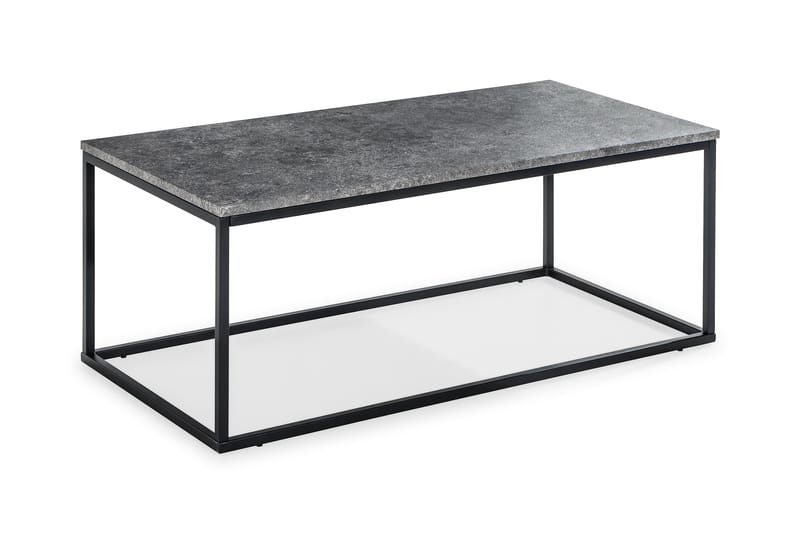 Sofabord Ladonia 120 cm - Betonggrå/Svart - Sofabord & salongbord