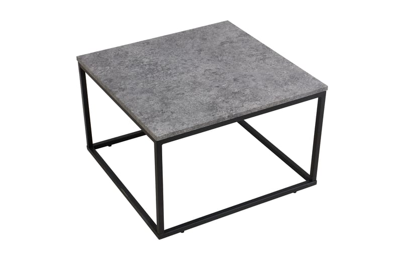Sofabord Ladonia 50 cm - Betonggrå/Svart - Sofabord & salongbord