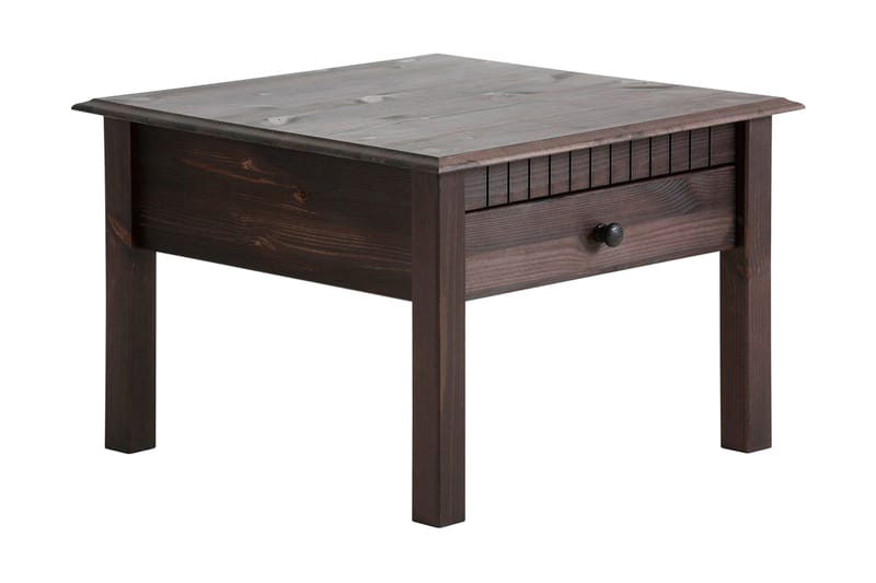 Sofabord Lidwina 60 cm med Oppbevaringsskuff - Svart - Møbler - Bord - Sofabord & salongbord