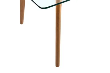 Sofabord Malmesbury 120 cm - Glass/Tre/Natur - Møbler - Bord - Sofabord & salongbord
