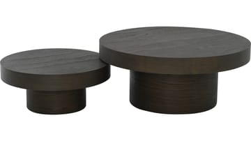 Sofabord Malvik 41 cm / Ø98 cm - Brunlakkert eik - Møbler - Bord - Sofabord & salongbord