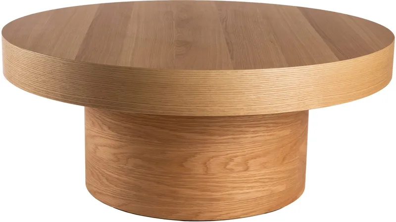 Sofabord Malvik 41 cm / Ø98 cm, Natur eik