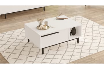 Sofabord Manku 90 cm - Hvit - Møbler - Bord - Sofabord & salongbord
