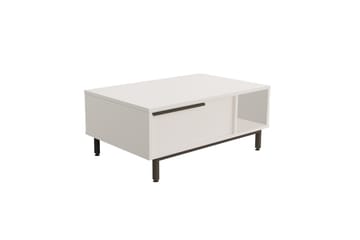Sofabord Manku 90 cm - Hvit - Møbler - Bord - Sofabord & salongbord