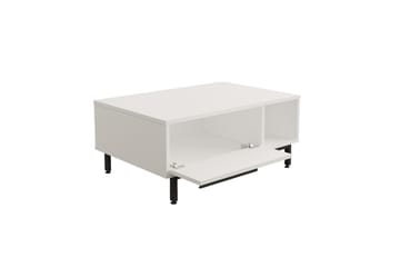 Sofabord Manku 90 cm - Hvit - Møbler - Bord - Sofabord & salongbord