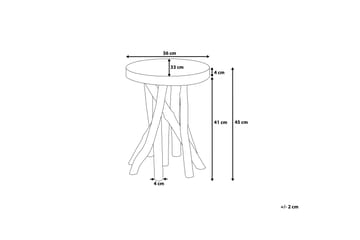Sofabord Merritt 36 cm - Tre | Natur - Møbler - Bord - Sofabord & salongbord