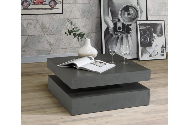 Sofabord Mesne 78 cm med Oppbevaring Hylle - Sofabord & salongbord
