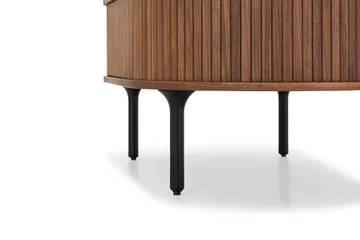 Sofabord Noira 118 cm Ovalt med Oppbevaring Skuff - Brun - Møbler - Bord - Sofabord & salongbord - Sofabord med oppbevaring