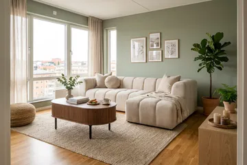 Sofabord Noira 118 cm Ovalt med Oppbevaring Skuff - Brun/mørkebrunt tre/riflet - Møbler - Bord - Sofabord & salongbord - Sofabord med oppbevaring