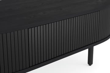 Sofabord Noira 118 cm Ovalt med Oppbevaringsskuff - Svart - Møbler - Bord - Sofabord & salongbord