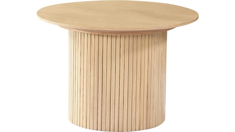 Sofabord Odmark 60 cm, Hvitpigmentert eikefinér