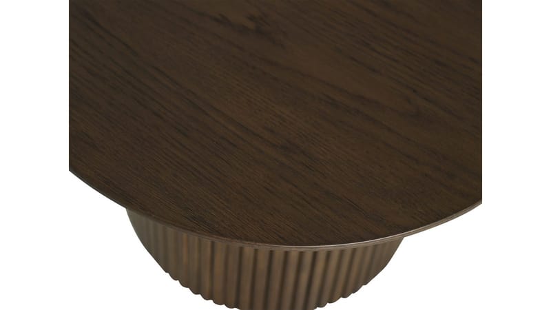 Sofabord Odmark 90 cm - Brunlakkert eik - Møbler - Bord - Sofabord & salongbord