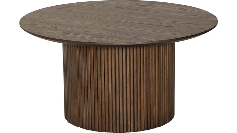 Sofabord Odmark 90 cm, Brunlakkert eik