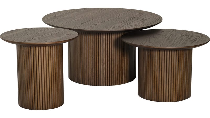 Sofabord Odmark 90 cm - Brunlakkert eik - Møbler - Bord - Sofabord & salongbord