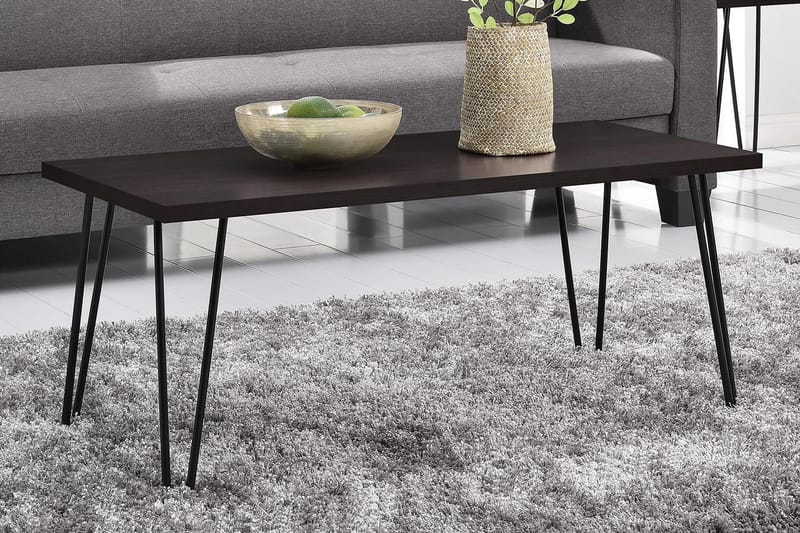 Sofabord Owen 107 cm Espresso/Svart - Dorel Home - Sofabord & salongbord