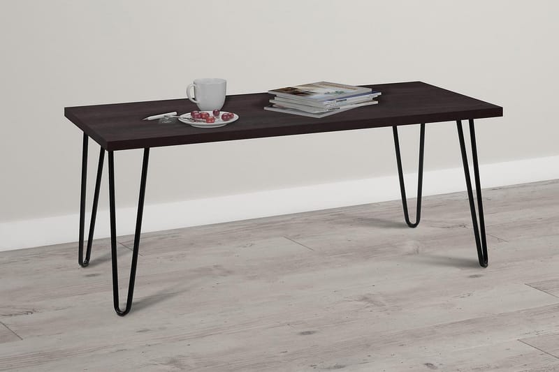 Sofabord Owen 107 cm Espresso/Svart - Dorel Home - Sofabord & salongbord