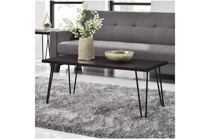 Sofabord Owen 107 cm Espresso/Svart - Dorel Home - Sofabord & salongbord