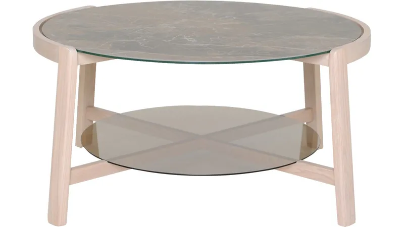 Sofabord Quisto Ø90 cm - Hvitlakkert - Møbler - Bord - Sofabord & salongbord - Sofabord med oppbevaring