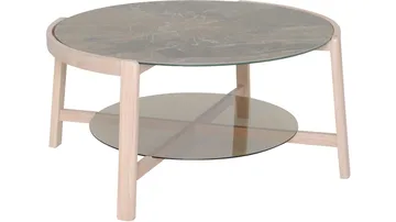 Sofabord Quisto Ø90 cm - Hvitlakkert - Møbler - Bord - Sofabord & salongbord - Sofabord med oppbevaring