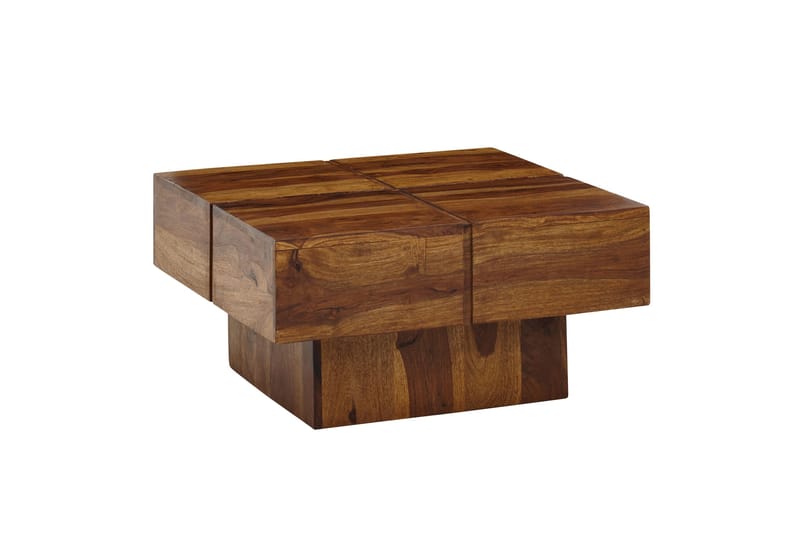Sofabord Rachid 58 cm Firekantet - Natur - Møbler - Bord - Sofabord & salongbord