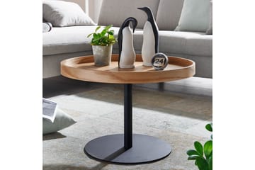 Sofabord Rachid 61 cm Rundt - Natur - Møbler - Bord - Sofabord & salongbord