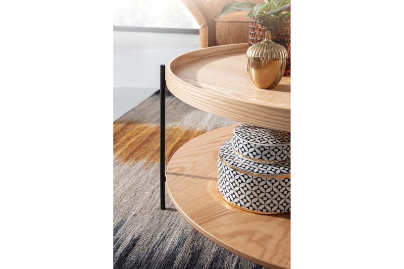 Sofabord Rachid 78 cm Rund - Natur - Møbler - Bord - Sofabord & salongbord