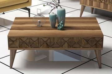 Sofabord Raffaldt 90 cm med Oppbevaringshylle