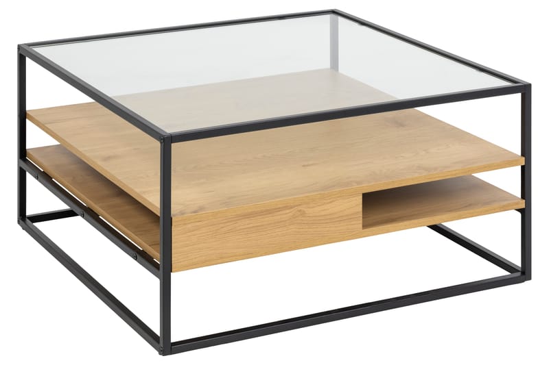 Sofabord Sakila 80x80 cm - Transparent - Sofabord & salongbord