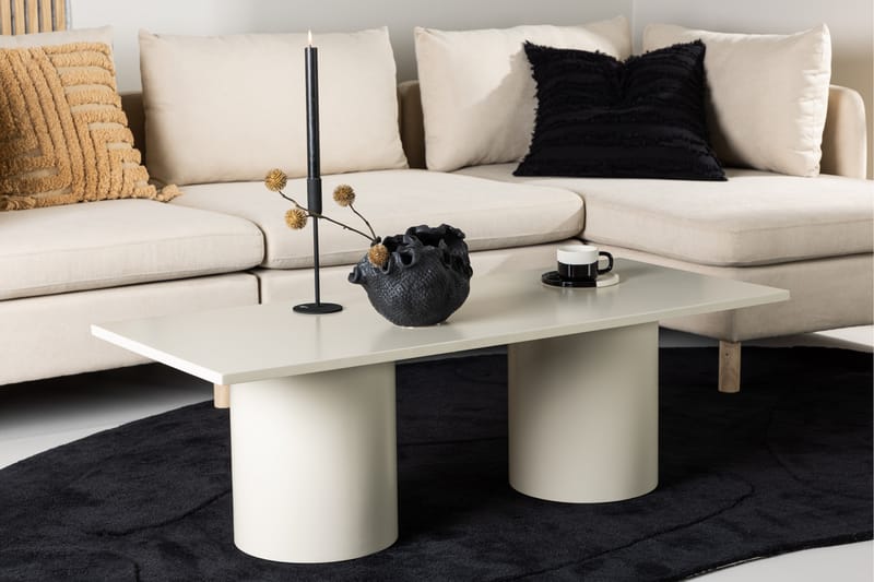 Sofabord Sandvika 120x50 cm Beige - Venture Home - Sofabord & salongbord