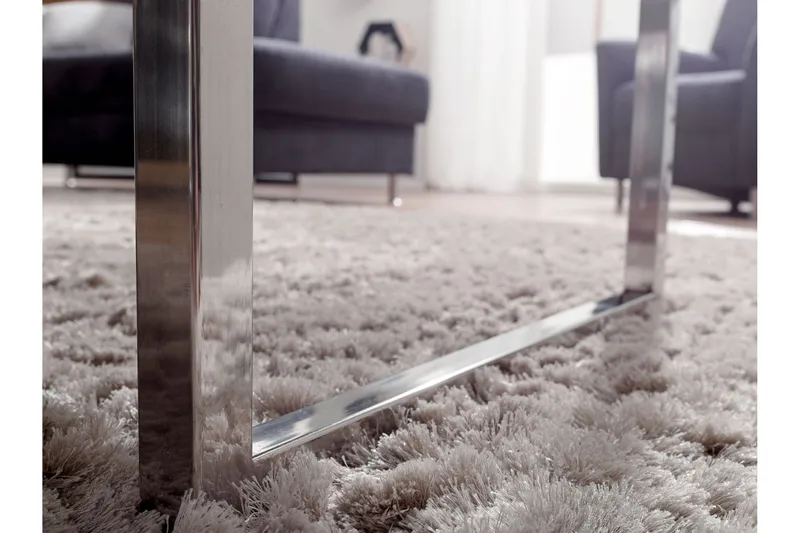 Sofabord Santarosa 120 cm - Massivt Tre/Krom - Møbler - Bord - Sofabord & salongbord