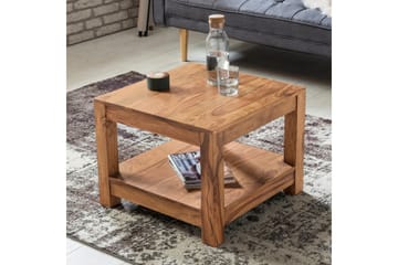 Sofabord Skelgill 60 cm med Oppbevaringshylle - Akacia - Møbler - Bord - Sofabord & salongbord