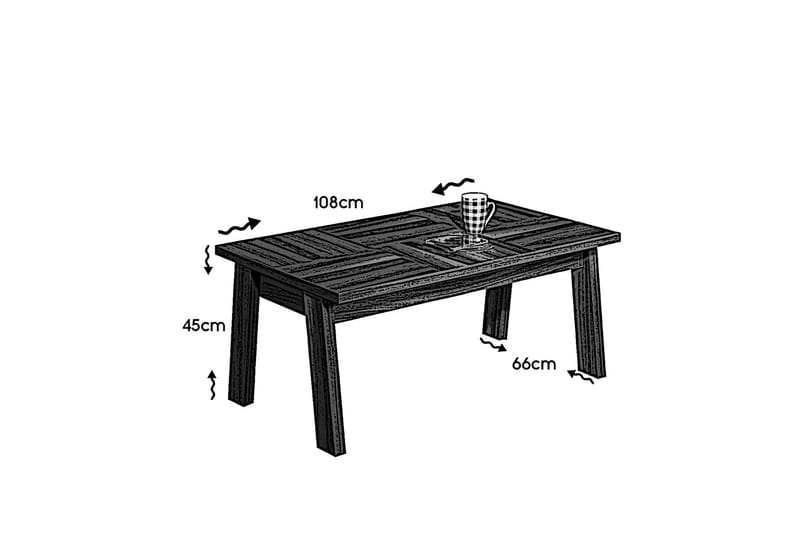 Sofabord Skoglund 108 cm - Tre - Sofabord & salongbord