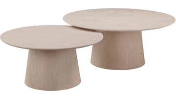 Sofabord Solhem 80 cm - Hvitpigmentert - Møbler - Bord - Sofabord & salongbord